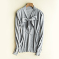 PK18ST100 butterfly tie wool cashmere woman sweater T-shirt sweater